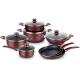 Series of Hot selling press aluminum cookware set use non-stick coating pans