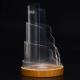 Wooden Base 20cm Acrylic Led Liquor Bottle Display Shelf