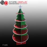 custom corrugated paper chrismas tree shape display stand