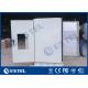 IP65 Sunproof Sandwich Structur Steel Outdoor Telecom Cabinet With Front Rear Access CE Approval