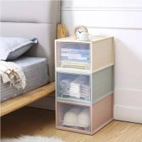 PP Sterilite 3 Drawer Medium Countertop Unit White With Drawers Clear