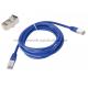 Blue SFTP Network Cable Cat7 Patch cord 4 Pair 22AWG Cat 7 Flat Cable