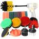 26 Pieces Drill Brush Attachment Set Power Drill Cleaning Brush Scrubber Pads