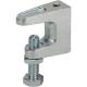 Electrical Steel Beam Grounding Clamp Clip Silver Measurement System Metric