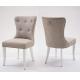 Fabric Dining Upholstered Kitchen Chairs With Button - Tufted Details OEM