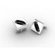 Tagor Jewelry Top Quality Trendy Classic Men's Gift 316L Stainless Steel Cuff Links ADC92