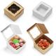 Bakery Cake Take Away Box , Food Packaging Boxes With Clear Viewing Window