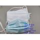 Non Toxic 3 Ply Earloop Medical Mask , Anti Pollution Disposable Blue Mask