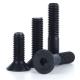 Black Oxide Carbon Steel Flat Hex Socket Bolt Full Thread Grade10.9 DIN7991 Bolt Made