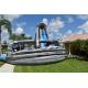 Customized Garden Dual Lane Inflatable Water Slides Pool For Fun