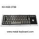 Electroplated Black Industrial Keyboard 30mA With 25mm Trackball