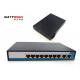 Black Color 8 Port POE Ethernet Switch , POE Powered Switch For Monitoring Camera