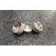 SUS304/1.4301 Stainless steel machined knobs with turning and diamond knurling