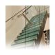Custom Thick Laminated Glass Railing 6mm Tempered Curved Glass For Handrails