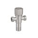 304 Brushed 90 Degree Angle Valve Round Handle Quick Open Hexagon