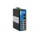 Layer 2 Unmanaged Industrial Ethernet Switch 10 Port For Railway Transportation