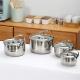 Home use 4pcs stock pot cooking cookware set with lid handle