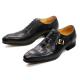Embossing Patent Leather Men Formal Dress Shoes Brown ODM approved