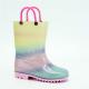 Slip On Waterproof 28EU PVC Rain Boots With Double Handles