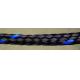 Hand Line for Cast Net-Holow Braided Polyethylene Rope-White/Blue Mixed