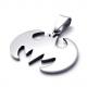 Tagor Stainless Steel Jewelry Fashion 316L Stainless Steel Pendant for Necklace PXP0645