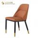 PU Dinning Chair, High Quality Dinning Chair, Hotel Dinning Chair, High Density Foam, Metal Legs