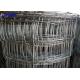 Galvanized Field Wire Mesh screen Fence Hinged Knot For Cattle 50m