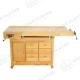 Hardwood Wood Work Table Large Woodworking Bench With Storage Shelf