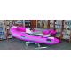 Semi - FRP Inflatable RIB Boats Tube 3.3 Meter Length Pink Color