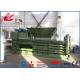 Horizontal Automatic Tie Waste Paper Baler With Conveyor Feeding , Bale Size 1100x1100mm