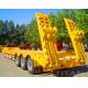 3 axles Low Bed Trailer for the transport of 75 ton and 45 ton machines for sale