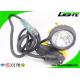 348lum Rechargeable Corded Miners Cap Light 10.4Ah With Low Power Warning