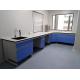 Microbiology Laboratory Wall Bench Plywood Chemical Lab Table With Resistant Sink