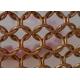Copper Color Stainless Steel 10mm Ring Mesh Curtain As Outer Facade Covering