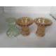 Glass Candle Holders Set, 12 Pcs Amber Candlestick Holders Bulk, Taper Candle Holders for Wedding