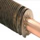 DELLOK  Pressure Embedded Fin Tube 200℃ Heat Transfer Plain Grooved Welded Fin Edge 1.65mm Wall Thk 2.5-20mm Fin