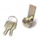 Small Flat Key Cam Lock for Display Case Cabinet Cam Lock with small Key Aliked Key