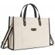 16x11.7x5.1 Canvas Laptop Tote Bag , Work Shoulder Bags For Travel Shopping