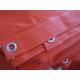 200D*300D /18*12 / 390G/SQ.M / Orange color PVC tarpaulin sheet