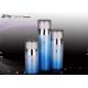 Cover A Transparent Plastic Airless Bottle Blue Shape Airless Cosmetic Bottles
