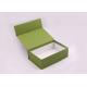 Custom Cloth Surface Magnetic Closure Boxes With Gold Foil Logo Stamped