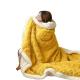 Blanket Solid Color Super Soft Thick Flannel Sherpa Fleece Blanket for Your Customer
