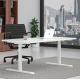 White Dual Motors Table Height Adjustable Standing Desk for Commercial Productivity