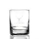 Promotion custom Lead Free Crystal Unique 220ml Whiskey Glass