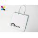 Golden Foil Stamping Logo Printed Paper Bags Matt Lamination Surface With Coloful Handle