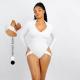 Medium Control Hexin 2023 Tummy Thong V Neck Shapewear Body Shaper Bodysuit for Women