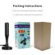 Indoor TV Antenna with Magnetic Base and VHF 174-240MHz/UHF 470-862MHz Frequency
