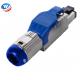Zinc Alloy Cable Shielded Ethernet Cable Cat8 Cable Gold Plated Rj45 Tool Free