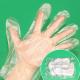 1.2g Transparent Disposable Poly Gloves Dust Proof  Anti Slip 100pcs / Bag