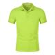 210g Fabric Short Sleeve Polo Shirt Double Ply Yarn Anti Pilling Polyester